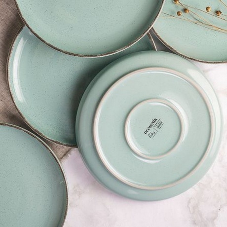 Тарелка обеденная DAILY бирюзовый 24см - фото 8