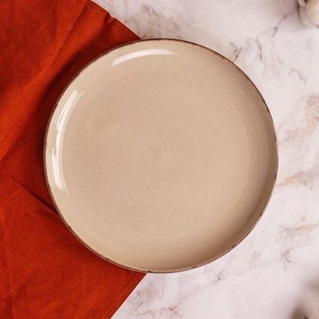 Тарелка обеденная DAILY бежевый 24см - фото 5