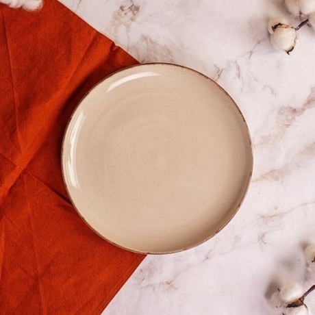 Тарелка обеденная DAILY бежевый 24см - фото 6