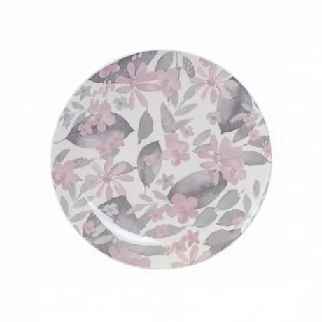 Тарелка обеденная BLOOMING розовая 24см