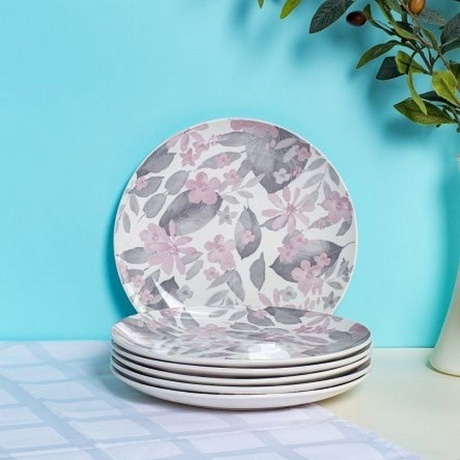 Тарелка обеденная BLOOMING розовая 24см - фото 10