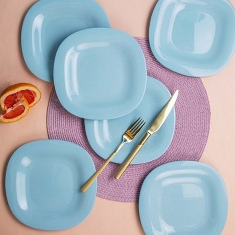 Тарелка десертная КАРИН ПАРАДАЙЗ БЛЮ 19.5см - фото 6