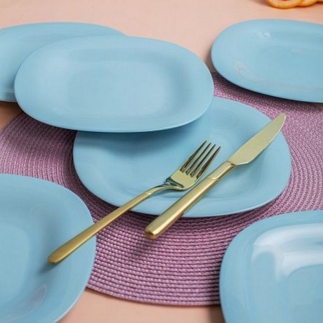 Тарелка десертная КАРИН ПАРАДАЙЗ БЛЮ 19.5см - фото 9