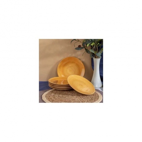 Тарелка десертная TWIST медовый 20см - фото 5
