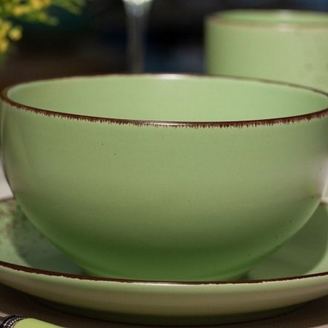 Тарелка десертная OH!SPLASH зеленый 19см - фото 2