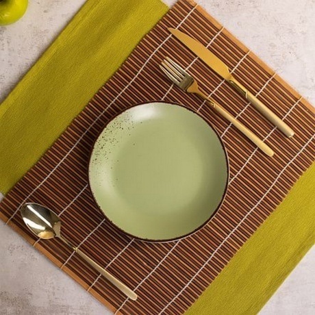 Тарелка десертная OH!SPLASH зеленый 19см - фото 5