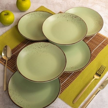 Тарелка десертная OH!SPLASH зеленый 19см - фото 7