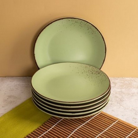 Тарелка десертная OH!SPLASH зеленый 19см - фото 9
