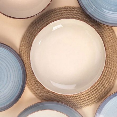 Тарелка десертная MOOD дымчато-голубой 19см - фото 8