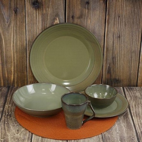 Тарелка десертная HELEZONE GREEN 21см - фото 5