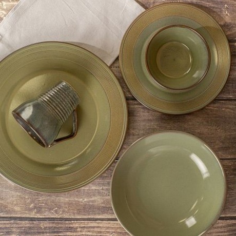 Тарелка десертная HELEZONE GREEN 21см - фото 9