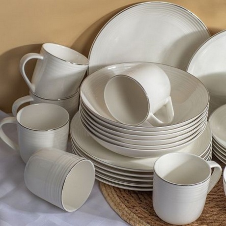 Тарелка десертная FIESTA белый 21см - фото 9