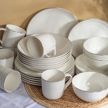 Тарелка десертная FIESTA белый 21см - фото 10