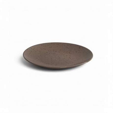 Тарелка десертная DROPS серо-коричневый 20см - фото 3