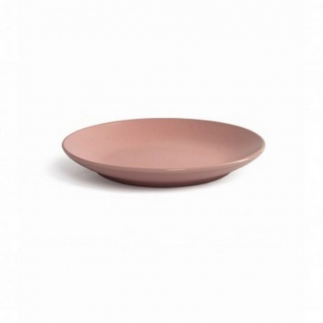 Тарелка десертная DROPS розовый 20см - фото 6