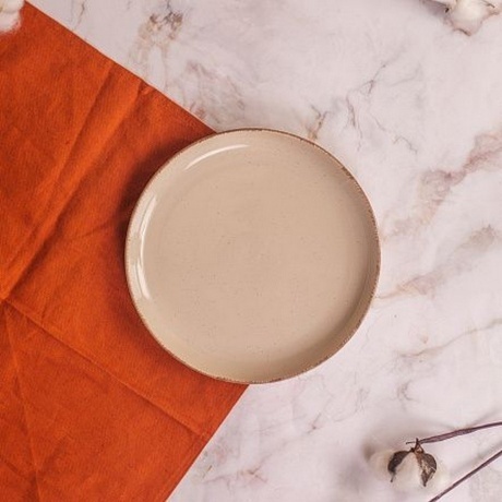 Тарелка десертная DAILY бежевый 19см - фото 4