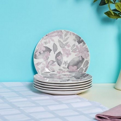 Тарелка десертная BLOOMING розовая 19см - фото 9