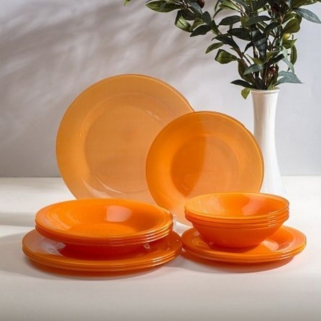 Тарелка десертная AMБИАНТЭ ОРАНЖ 19см - фото 3