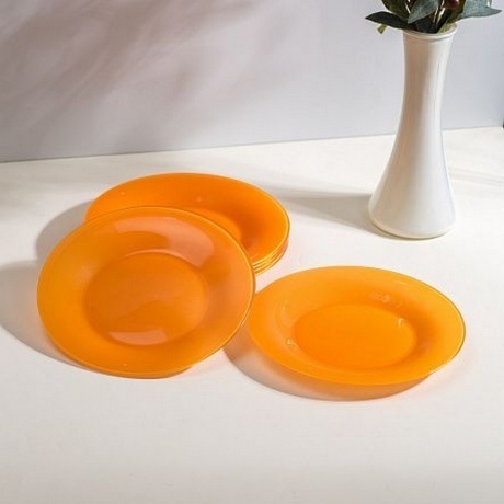 Тарелка десертная AMБИАНТЭ ОРАНЖ 19см - фото 7