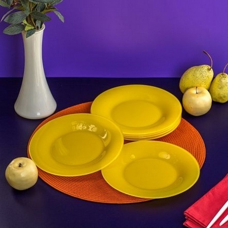 Тарелка десертная AMБИАНТЭ ЙЕЛЛОУ 19см - фото 12