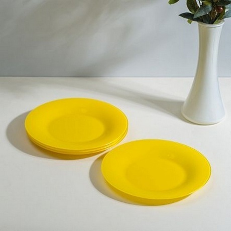 Тарелка десертная AMБИАНТЭ ЙЕЛЛОУ 19см - фото 5