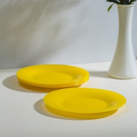 Тарелка десертная AMБИАНТЭ ЙЕЛЛОУ 19см - фото 6