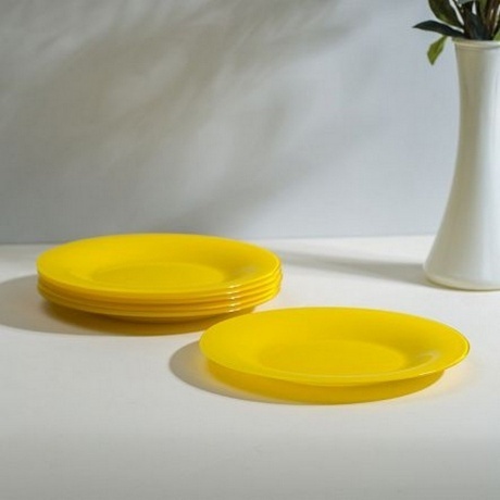 Тарелка десертная AMБИАНТЭ ЙЕЛЛОУ 19см - фото 7