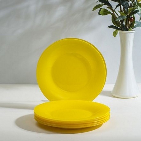 Тарелка десертная AMБИАНТЭ ЙЕЛЛОУ 19см - фото 8