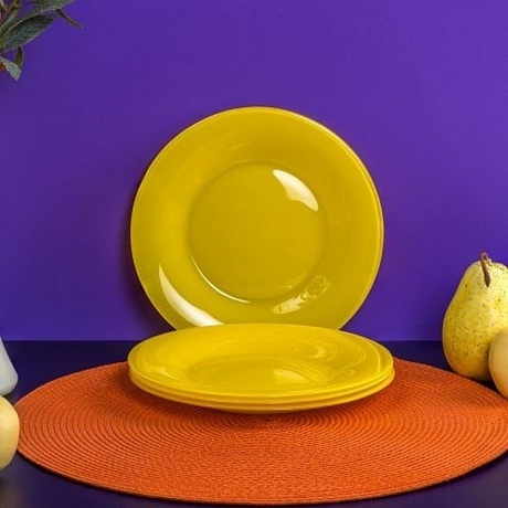 Тарелка десертная AMБИАНТЭ ЙЕЛЛОУ 19см - фото 10