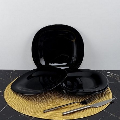 Тарелка десертная  КАРИН ЧЕРНЫЙ 19см - фото 5