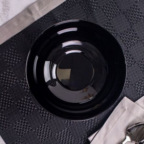 Набор столовый ДИВАЛИ черно-белый 19пр - фото 13