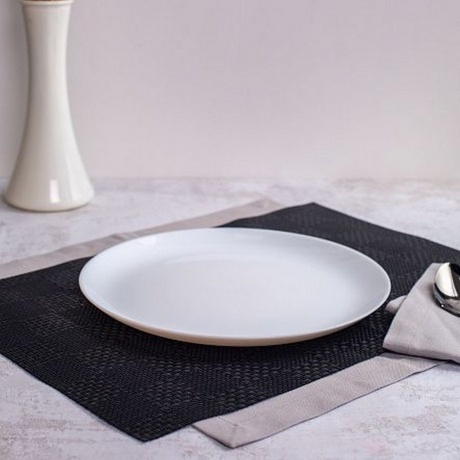 Набор столовый ДИВАЛИ черно-белый 19пр - фото 7