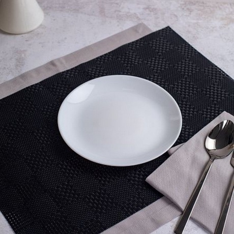 Набор столовый ДИВАЛИ черно-белый 19пр - фото 9