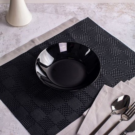 Набор столовый ДИВАЛИ черно-белый 19пр - фото 10