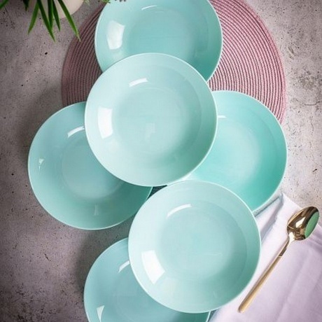 Набор столовый ДИВАЛИ ЛАЙТ ТЮРКУАЗ 18пр - фото 6