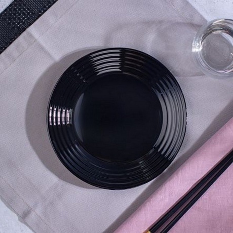 Набор столовый АРЕНА ЧЕРНО-БЕЛЫЙ 18пр - фото 8