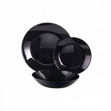 Набор столовый ZELIE BLACK 18 предметов 6 персон