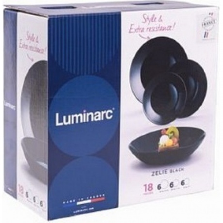 Набор столовый ZELIE BLACK 18 предметов 6 персон - фото 6