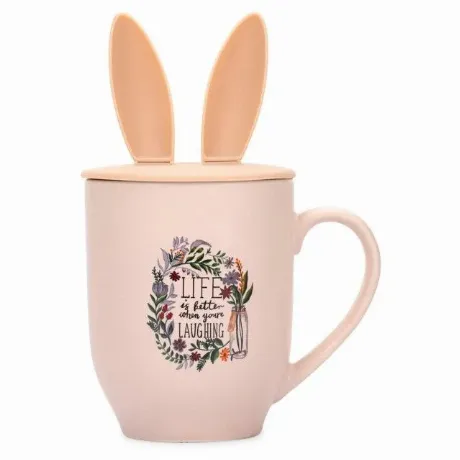 Кружка с крышкой ЗАЙКА 430мл