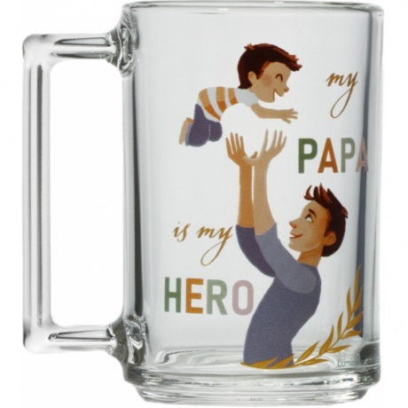 Кружка ФИТНЕС Папа с ребенком 320мл