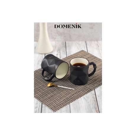 Кружка BLACK&amp;WHITE черная 390мл - фото 8