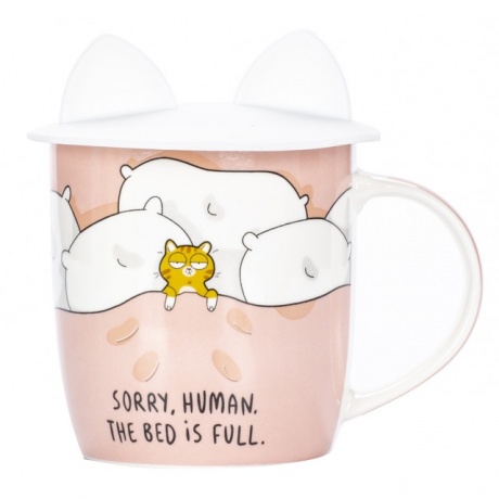 Кружка CATS 380мл с силиконовой крышкой - фото 2