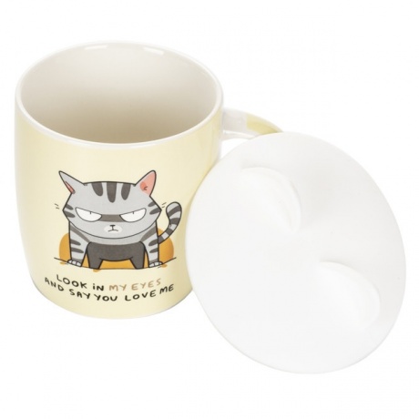 Кружка CATS 380мл с силиконовой крышкой - фото 5