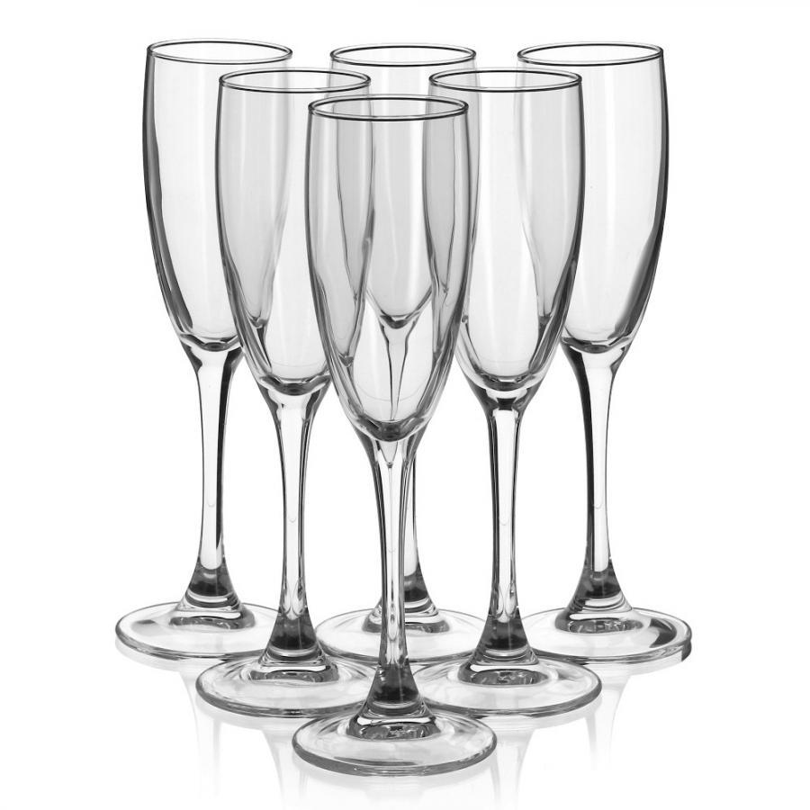 Набор бокалов LUMINARC СИГНАТЮР (ЭТАЛОН) для шампанского 6шт 170мл цена и фото