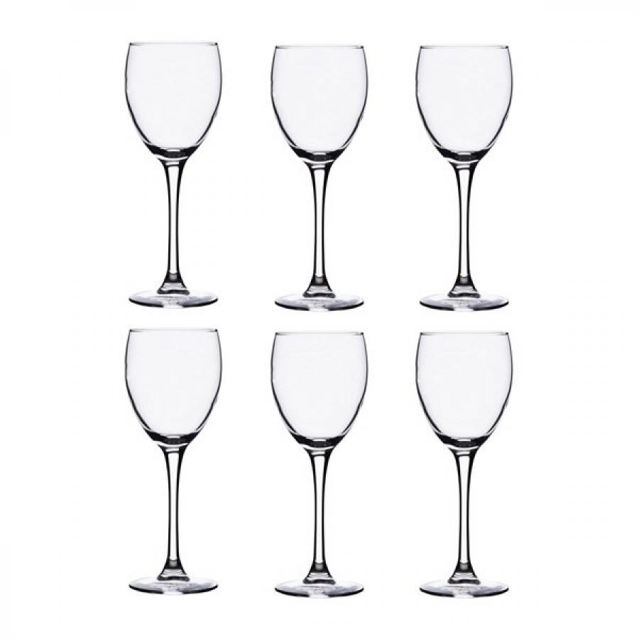 Набор бокалов LUMINARC СИГНАТЮР (ЭТАЛОН) для вина 6шт 250мл набор бокалов для вина luminarc домино 6шт 250мл черная ножка стекло
