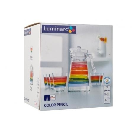 

Набор питьевой LUMINARC КОЛОР ПЕНСИЛ 7 предметов, Прозрачный