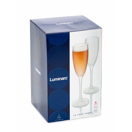 Набор бокалов для шампанского LUMINARC LA CAVE FROST 170мл 4шт, N2596 - фото 5