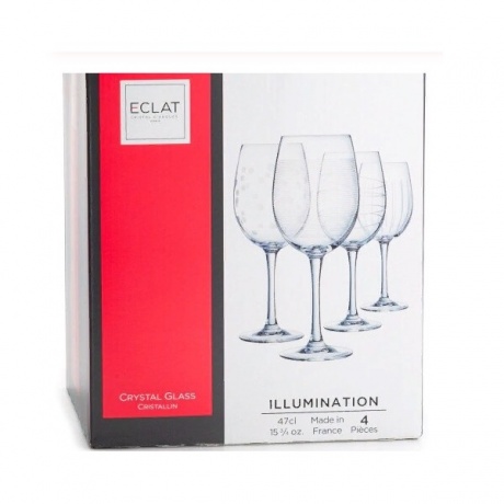 Набор бокалов для вина LUMINARC ИЛЛЮМИНЕЙШН ТЮЛИП 470мл 4шт, L7563 - фото 7