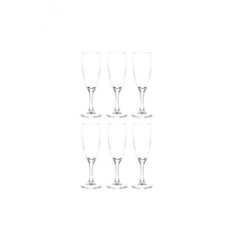Набор бокалов для шампанского Aro P4459 6шт 170мл - фото 1