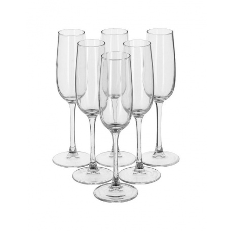 Набор бокалов для шампанского Luminarc Аллегресс J8162 6шт175мл - фото 1